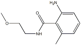 2-amino-N-(2-methoxyethyl)-6-methylbenzamide,,结构式