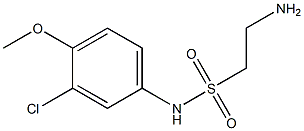 2-amino-N-(3-chloro-4-methoxyphenyl)ethane-1-sulfonamide Structure