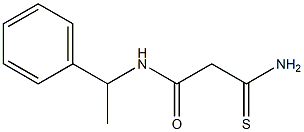 2-carbamothioyl-N-(1-phenylethyl)acetamide Struktur