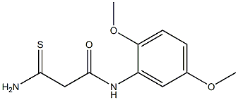 2-carbamothioyl-N-(2,5-dimethoxyphenyl)acetamide Structure