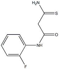 2-carbamothioyl-N-(2-fluorophenyl)acetamide Structure