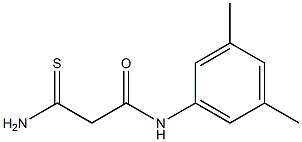 2-carbamothioyl-N-(3,5-dimethylphenyl)acetamide Struktur