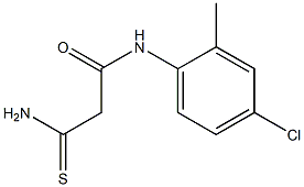 2-carbamothioyl-N-(4-chloro-2-methylphenyl)acetamide Struktur