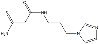 2-carbamothioyl-N-[3-(1H-imidazol-1-yl)propyl]acetamide Structure