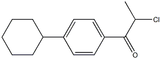 2-chloro-1-(4-cyclohexylphenyl)propan-1-one Structure