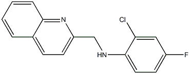 2-chloro-4-fluoro-N-(quinolin-2-ylmethyl)aniline