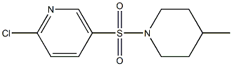 2-chloro-5-[(4-methylpiperidine-1-)sulfonyl]pyridine Structure