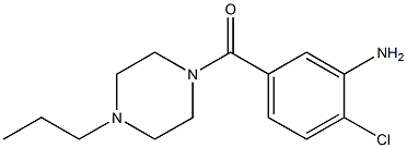 2-chloro-5-[(4-propylpiperazin-1-yl)carbonyl]aniline,,结构式