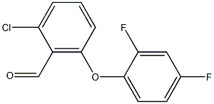 2-chloro-6-(2,4-difluorophenoxy)benzaldehyde Structure
