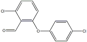 2-chloro-6-(4-chlorophenoxy)benzaldehyde Structure