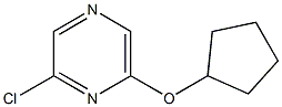 2-chloro-6-(cyclopentyloxy)pyrazine Structure