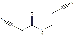 2-cyano-N-(2-cyanoethyl)acetamide Struktur