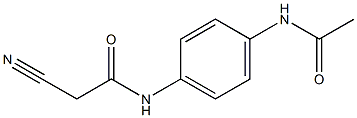 2-cyano-N-(4-acetamidophenyl)acetamide Structure