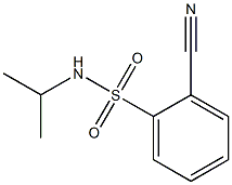 2-cyano-N-isopropylbenzenesulfonamide Structure