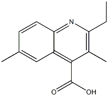 2-ethyl-3,6-dimethylquinoline-4-carboxylic acid Structure