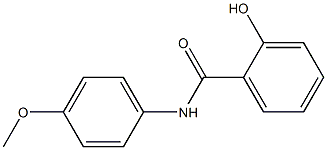 2-ヒドロキシ-4′-メトキシベンズアニリド 化学構造式