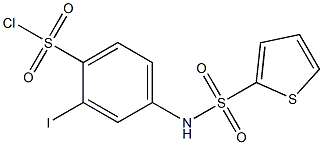 2-iodo-4-[(thien-2-ylsulfonyl)amino]benzenesulfonyl chloride Struktur
