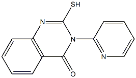 2-mercapto-3-pyridin-2-ylquinazolin-4(3H)-one Struktur
