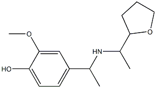 2-methoxy-4-(1-{[1-(oxolan-2-yl)ethyl]amino}ethyl)phenol Structure