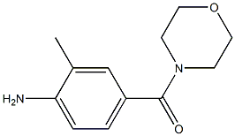 2-methyl-4-(morpholin-4-ylcarbonyl)aniline Structure