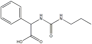 2-phenyl-2-[(propylcarbamoyl)amino]acetic acid Struktur