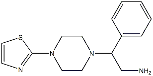 2-phenyl-2-[4-(1,3-thiazol-2-yl)piperazin-1-yl]ethan-1-amine Struktur