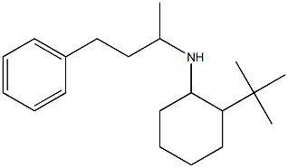 2-tert-butyl-N-(4-phenylbutan-2-yl)cyclohexan-1-amine 结构式