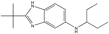 2-tert-butyl-N-(pentan-3-yl)-1H-1,3-benzodiazol-5-amine Struktur