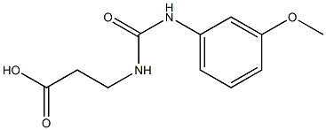 3-({[(3-methoxyphenyl)amino]carbonyl}amino)propanoic acid Struktur