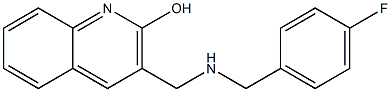 3-({[(4-fluorophenyl)methyl]amino}methyl)quinolin-2-ol|
