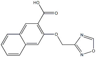 3-(1,2,4-oxadiazol-3-ylmethoxy)naphthalene-2-carboxylic acid Structure