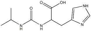 3-(1H-imidazol-4-yl)-2-[(propan-2-ylcarbamoyl)amino]propanoic acid Structure