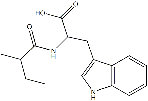  3-(1H-indol-3-yl)-2-[(2-methylbutanoyl)amino]propanoic acid