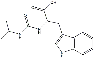 3-(1H-indol-3-yl)-2-[(propan-2-ylcarbamoyl)amino]propanoic acid Structure
