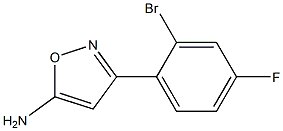 3-(2-bromo-4-fluorophenyl)-1,2-oxazol-5-amine Struktur