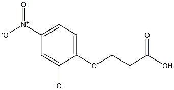3-(2-chloro-4-nitrophenoxy)propanoic acid Structure