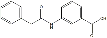 3-(2-phenylacetamido)benzoic acid Struktur