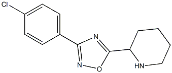 3-(4-chlorophenyl)-5-(piperidin-2-yl)-1,2,4-oxadiazole Structure