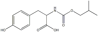  3-(4-hydroxyphenyl)-2-{[(2-methylpropoxy)carbonyl]amino}propanoic acid