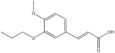  3-(4-methoxy-3-propoxyphenyl)prop-2-enoic acid