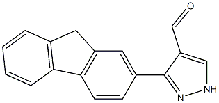 3-(9H-fluoren-2-yl)-1H-pyrazole-4-carbaldehyde 结构式