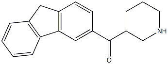 3-(9H-fluoren-3-ylcarbonyl)piperidine 结构式