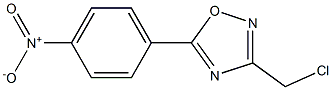 3-(chloromethyl)-5-(4-nitrophenyl)-1,2,4-oxadiazole Structure