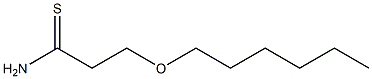 3-(hexyloxy)propanethioamide 结构式