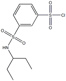 3-(pentan-3-ylsulfamoyl)benzene-1-sulfonyl chloride|