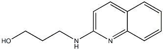 3-(quinolin-2-ylamino)propan-1-ol Struktur