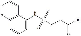 3-(quinolin-5-ylsulfamoyl)propanoic acid Structure