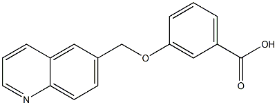 3-(quinolin-6-ylmethoxy)benzoic acid Structure