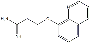 3-(quinolin-8-yloxy)propanimidamide Structure