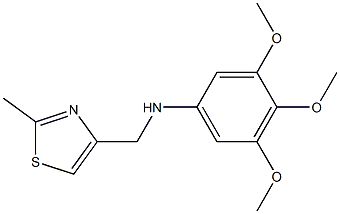 3,4,5-trimethoxy-N-[(2-methyl-1,3-thiazol-4-yl)methyl]aniline
